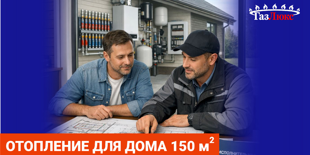 Отопление дома на 150 кв. м.