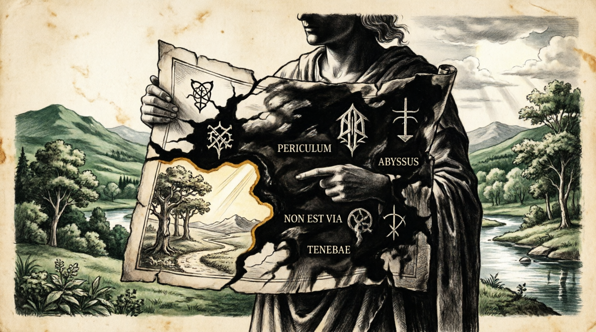 Карта с тёмными зонами