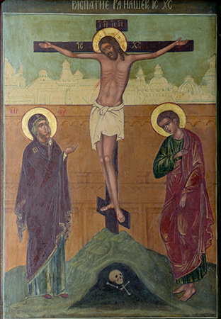 Матерь Божия и апостол Иоанн у Креста Господня