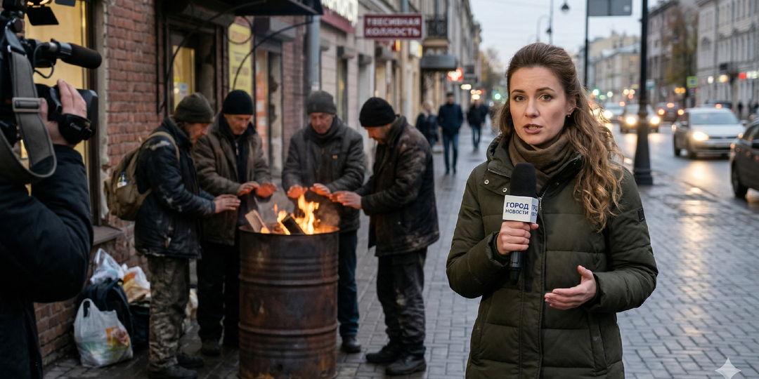 Телеведущая во время репортажа узнала в бездомном отца, который погиб 20 лет назад