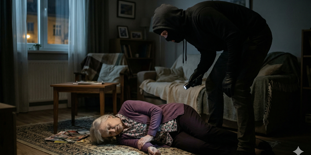 Грабитель ворвался в дом к одинокой старушке, но не забрал деньги, а вызвал ей скорую