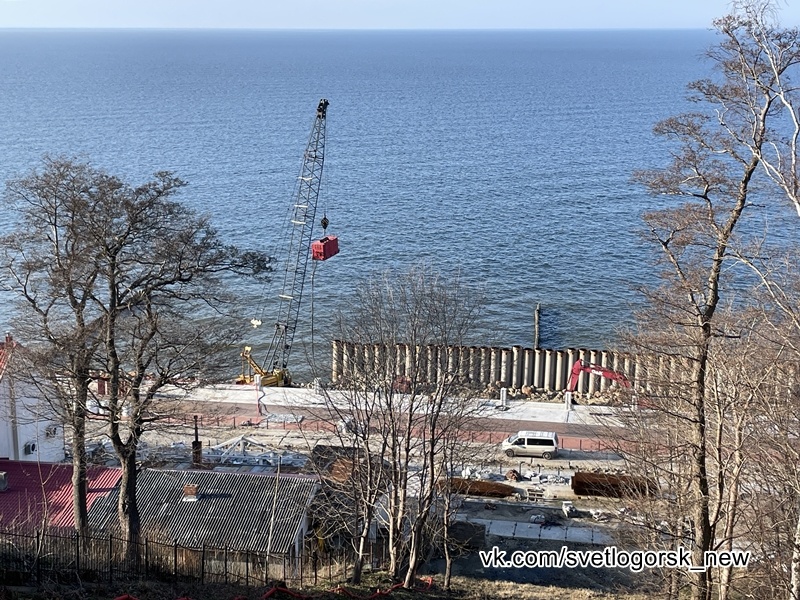 Светлогорск, реконструкция променада, 30.03.2026