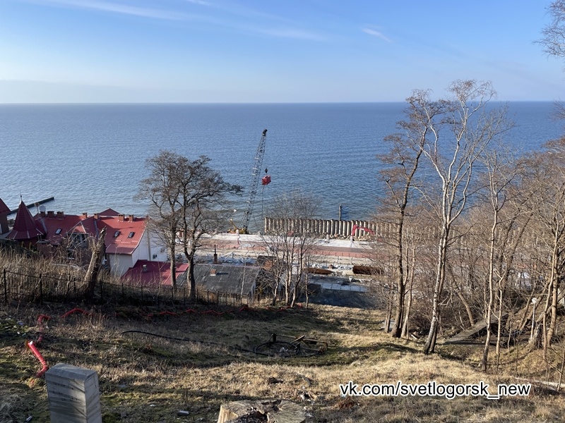 Светлогорск, реконструкция променада, 30.03.2026