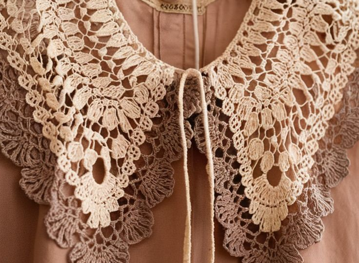 Ажурный воротничок крючком