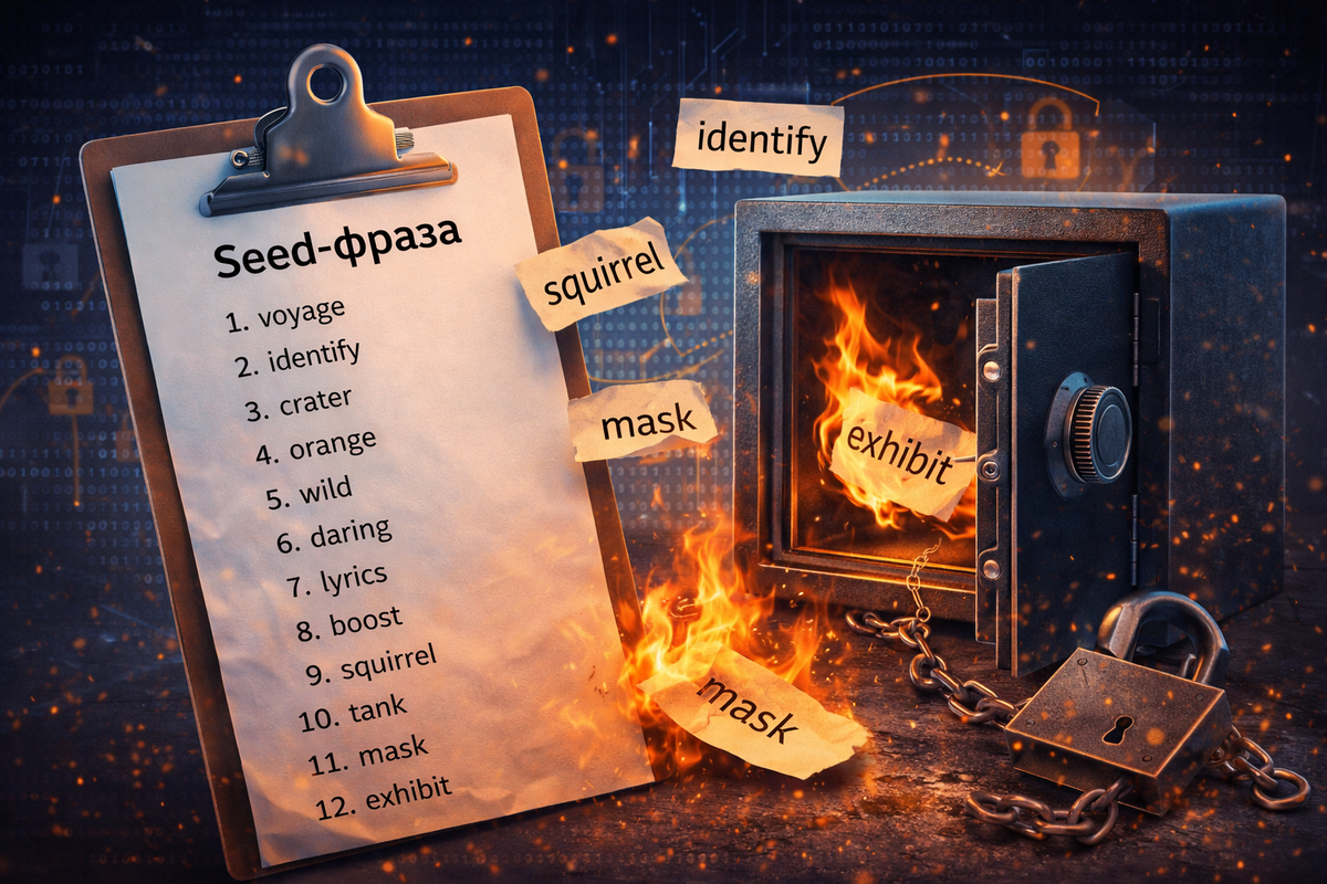 Seed-фраза: как не потерять доступ к криптовалюте