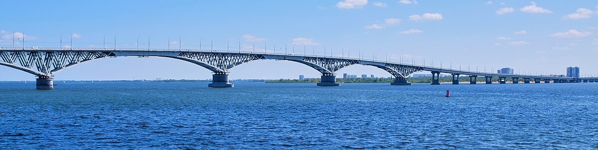 Саратовский автодорожный мост. Новая фотография.