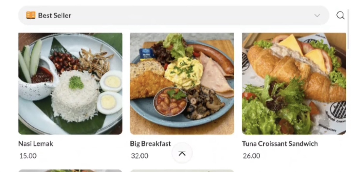 Электронное меню, можно посмотреть через QR
