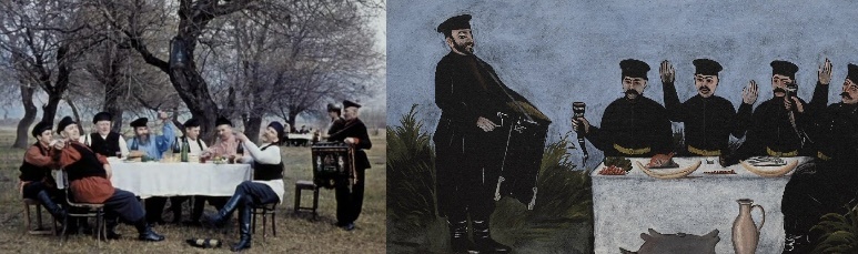 Кутёж с шарманщиком Датико Земель. 1906.