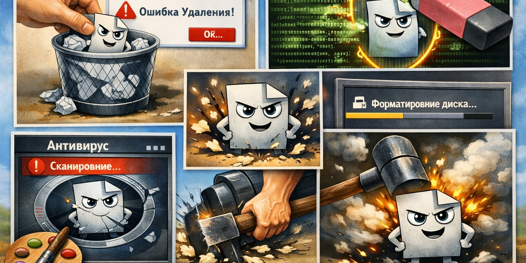 🚫 Абсолютная защита: как создать файл, который нельзя удалить стандартными методами