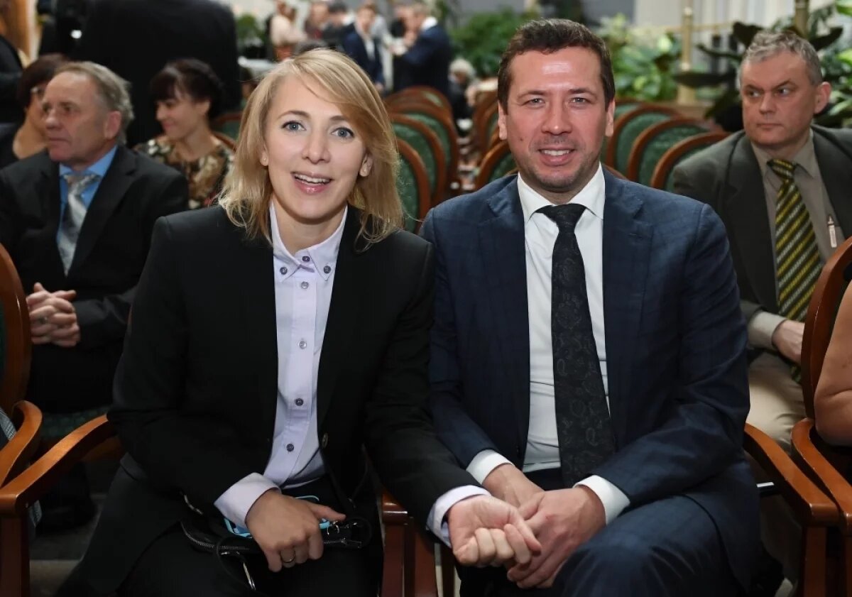    Супруги Анна Осокина и Андрей Мерзликин.