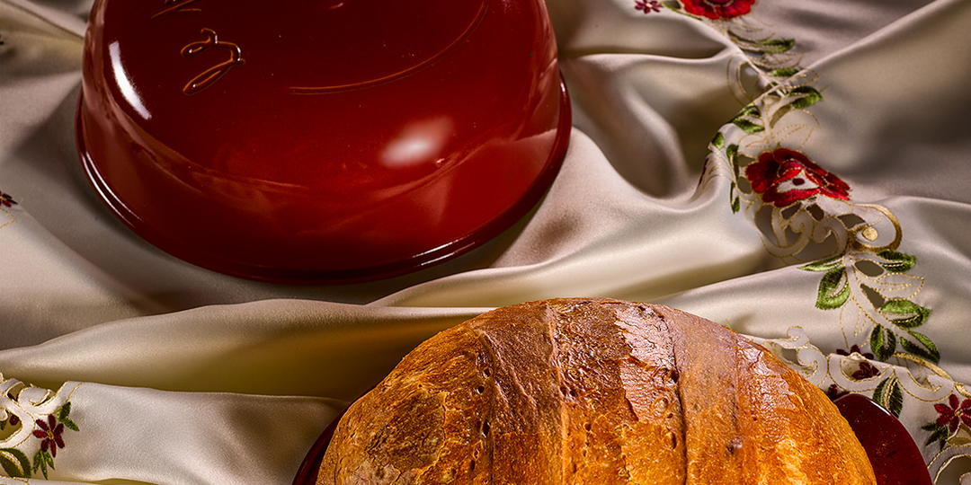 Печка, хлеб, картошка, мясо