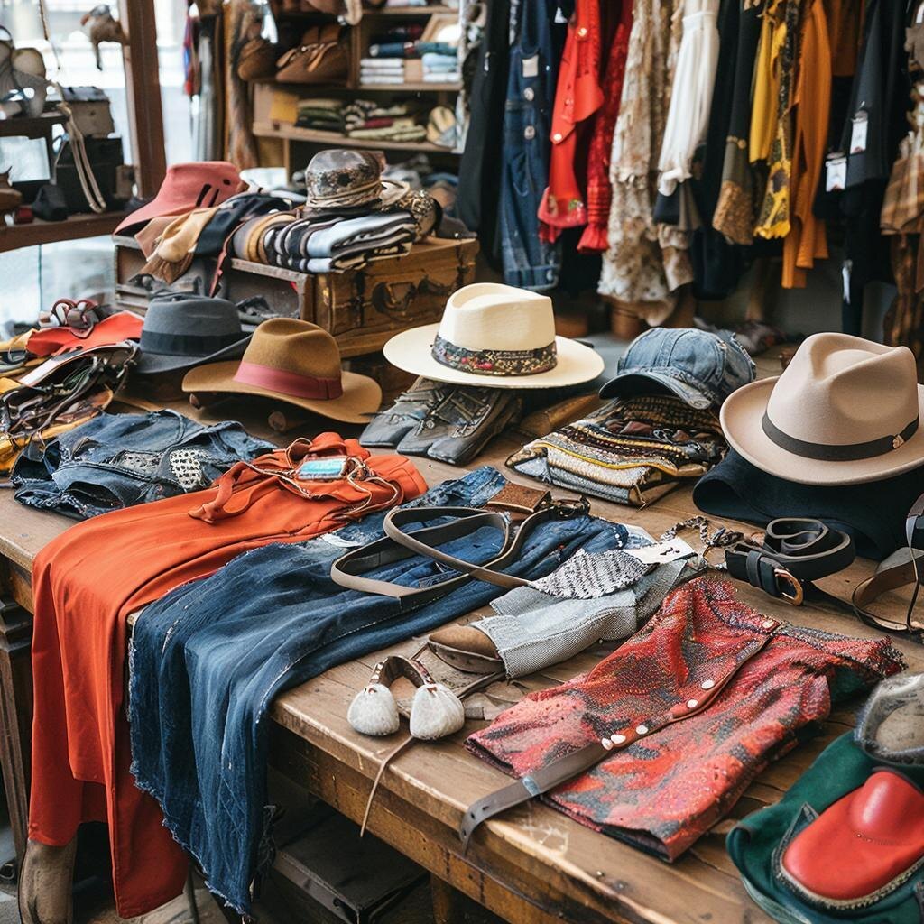 Одежда из секонд-хенда (сгенерированное изображение)