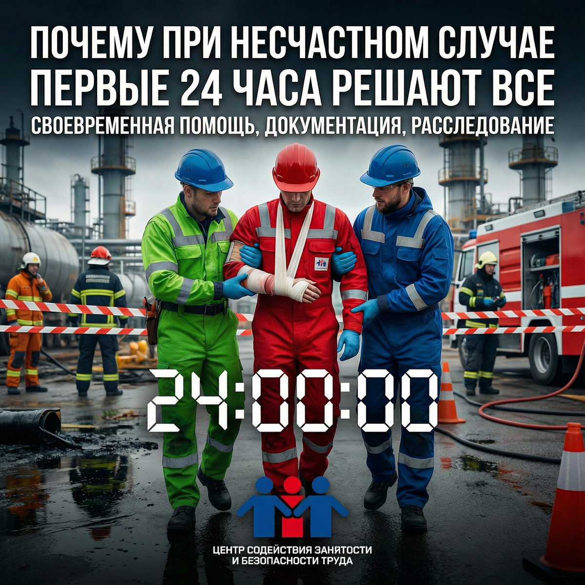 Почему первые сутки после производственной травмы решают всё
