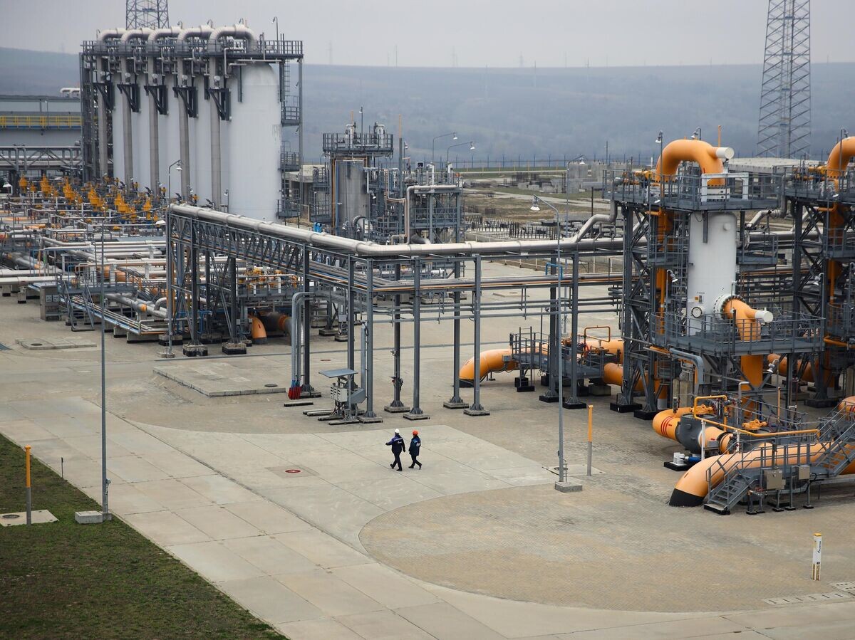    Компрессорная станция "Казачья", входящая в систему газопроводов для обеспечения поставок газа для "Турецкого потока" | © РИА Новости / Виталий Тимкив