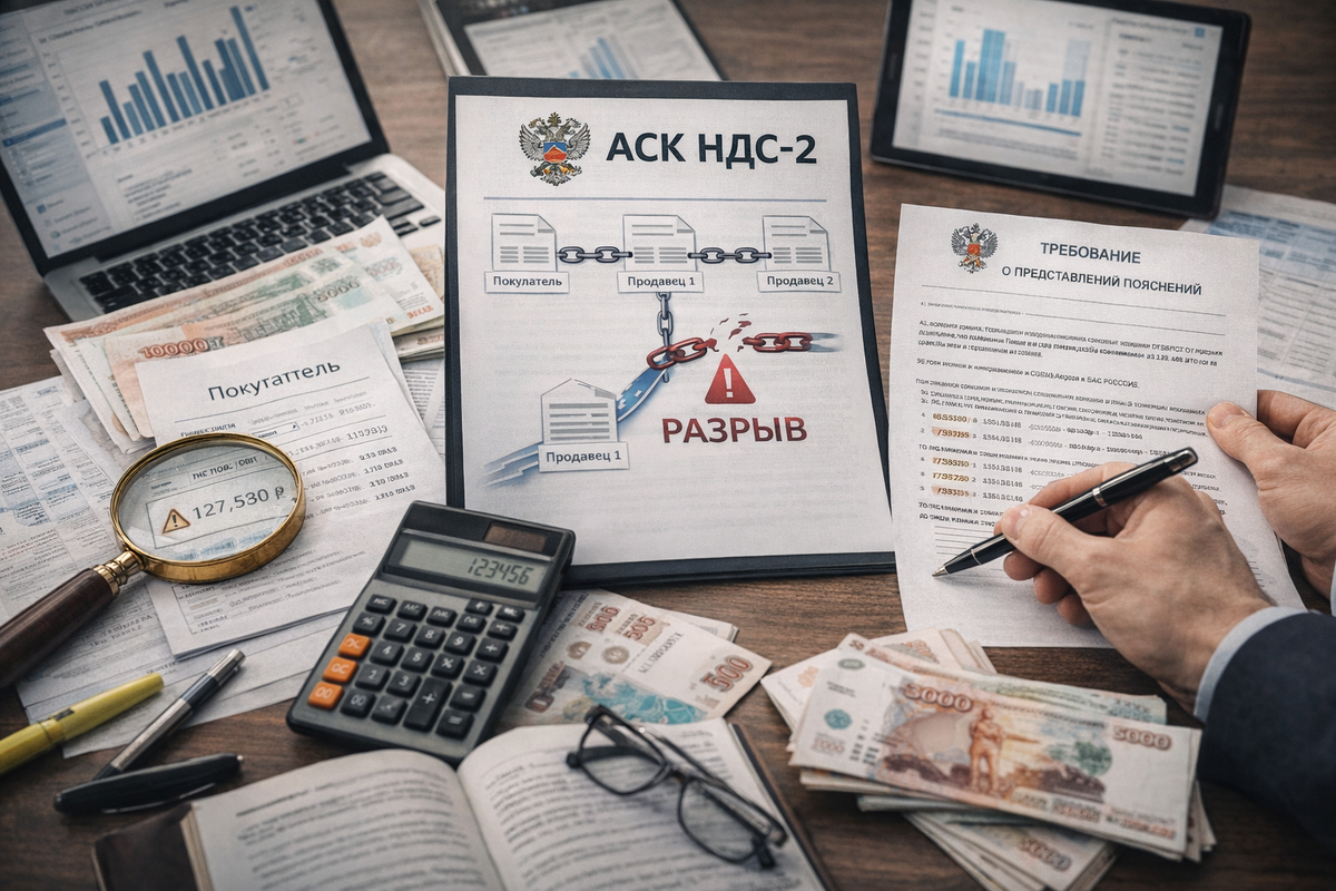 АСК НДС-2: как налоговая видит разрывы по НДС и что делать, если пришло требование о пояснениях