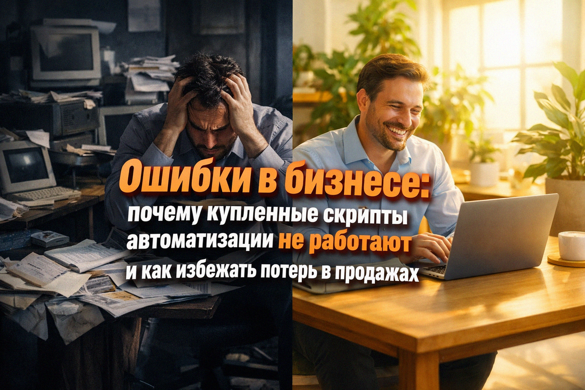    Как избежать ошибок в бизнесе? Узнайте, почему купленные скрипты не работают, и как правильно автоматизировать маркетинг для увеличения продаж! Артём Качанов