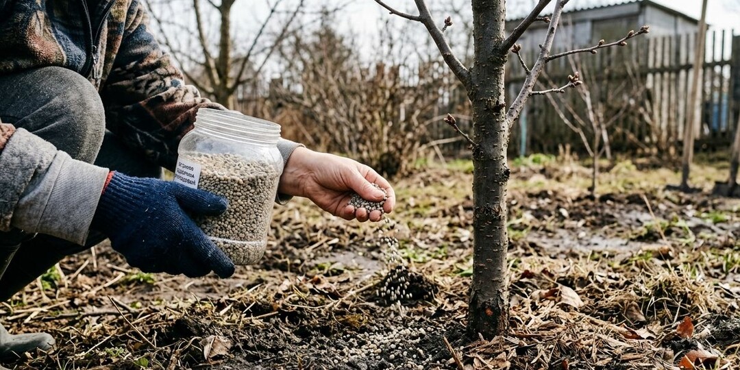 Первая подкормка сливы и вишни после зимы для большого урожая ягоды.