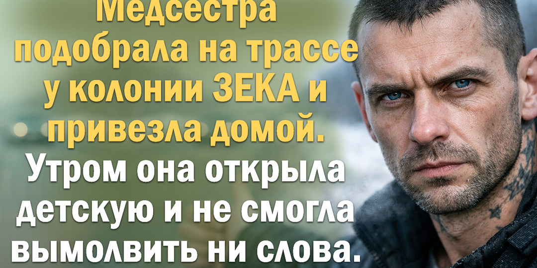 Медсестра подобрала на трассе у колонии зека и привезла домой. Утром она открыла детскую и не смогла вымолвить ни слова.
