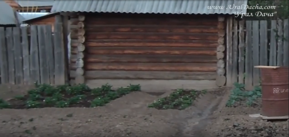 наш участок до того, как на нём сделали грядки