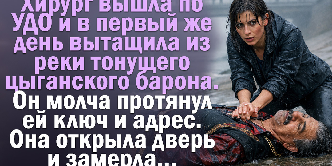 Хирург вышла по УДО и в первый же день вытащила из реки тонущего цыганского барона.