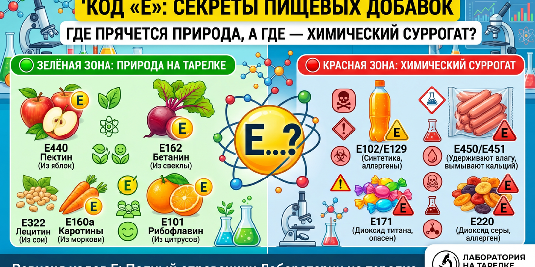 Код «Е»: Секреты пищевых добавок (Где прячется природа, а где — химический суррогат?)
