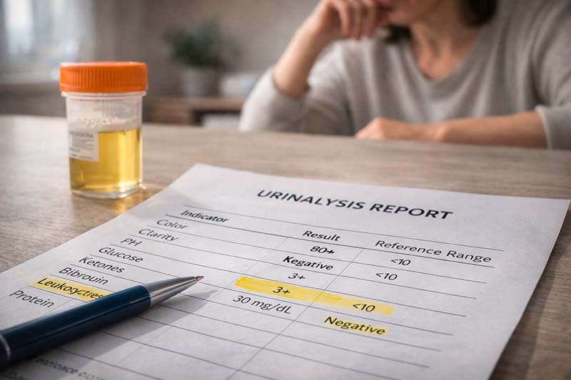 В бланке анализа всё «вроде нормально», но самочувствие не очень? Рассказываю, какие показатели мочи выдают воспаление и что важно не пропустить.