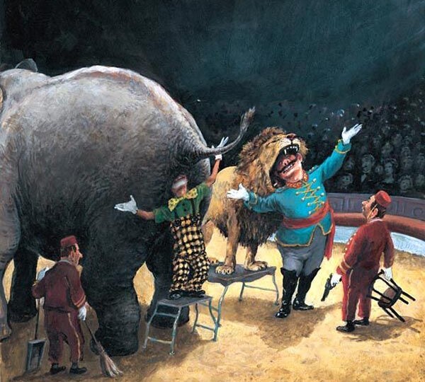 Забавные карикатуры и комиксы про животных и людей от художника-иллюстратора Руди Хурцльмайера