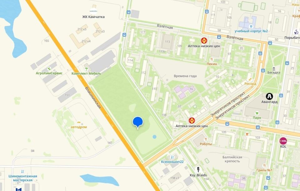    ул. Власихинская, 204. Источник: 2gis.ru