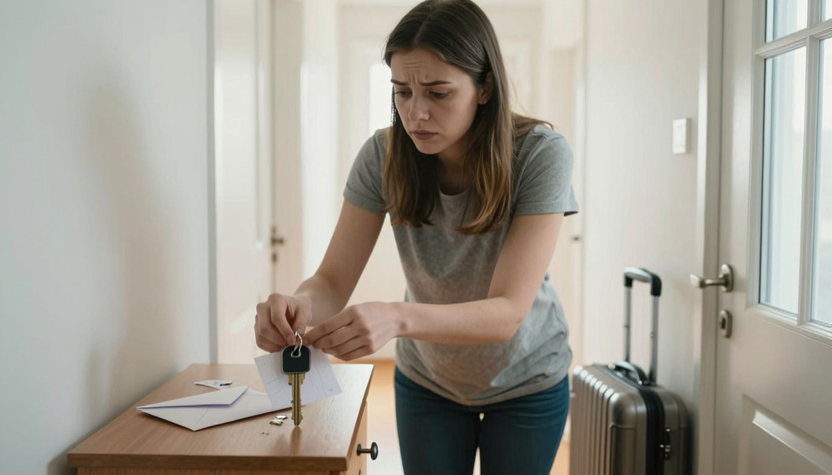 Через сорок минут она стояла в прихожей, аккуратно положила ключ рядом с конвертом