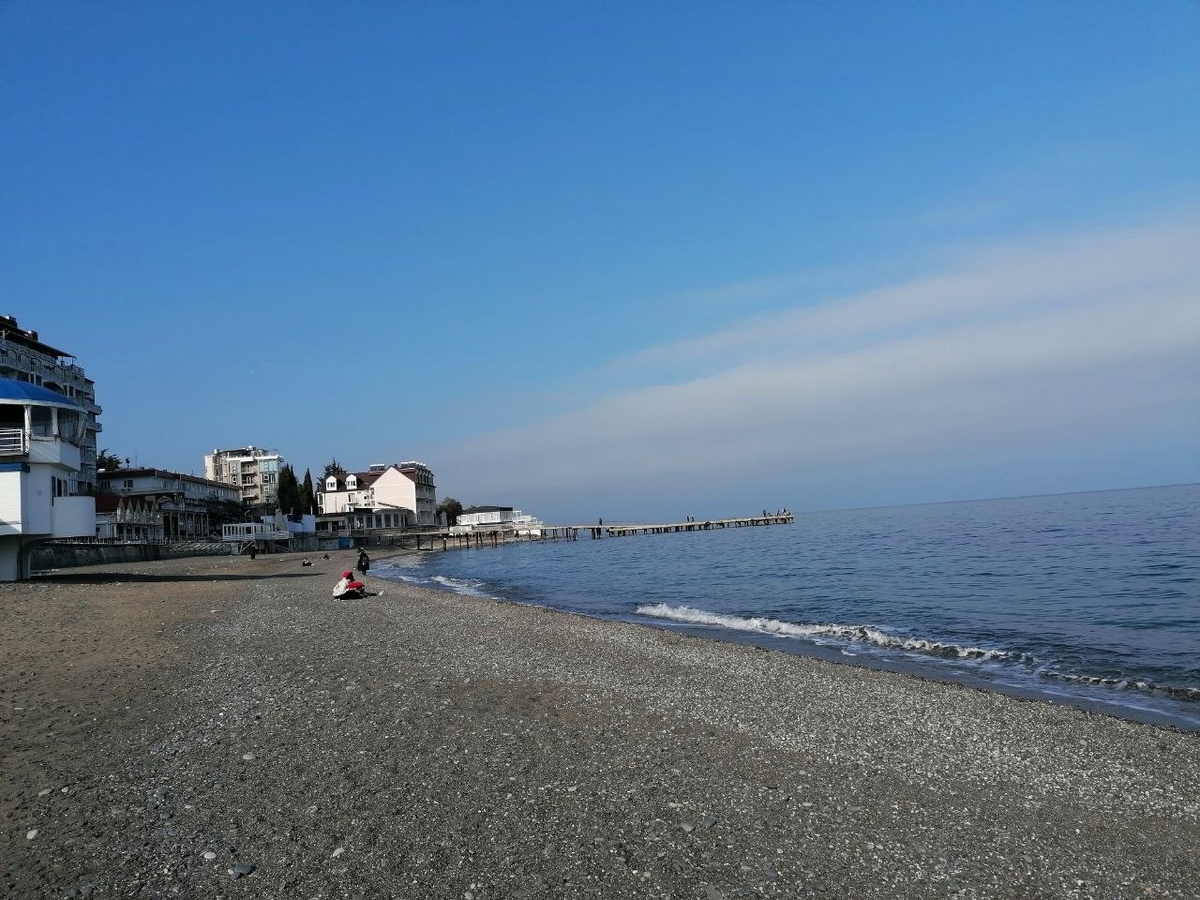 Один из пляжей в районе Профессорского уголка. 