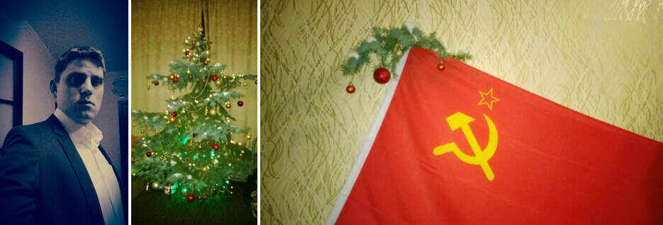 А на стене в его доме висел советский флаг