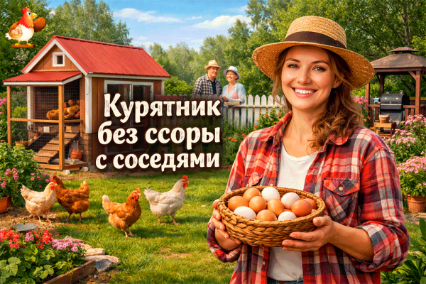 Курятник без войны – как и куда поставить курятник, чтобы куры были счастливы, яйца были чистыми, а соседи не мечтали о мести 🐔🏡😄