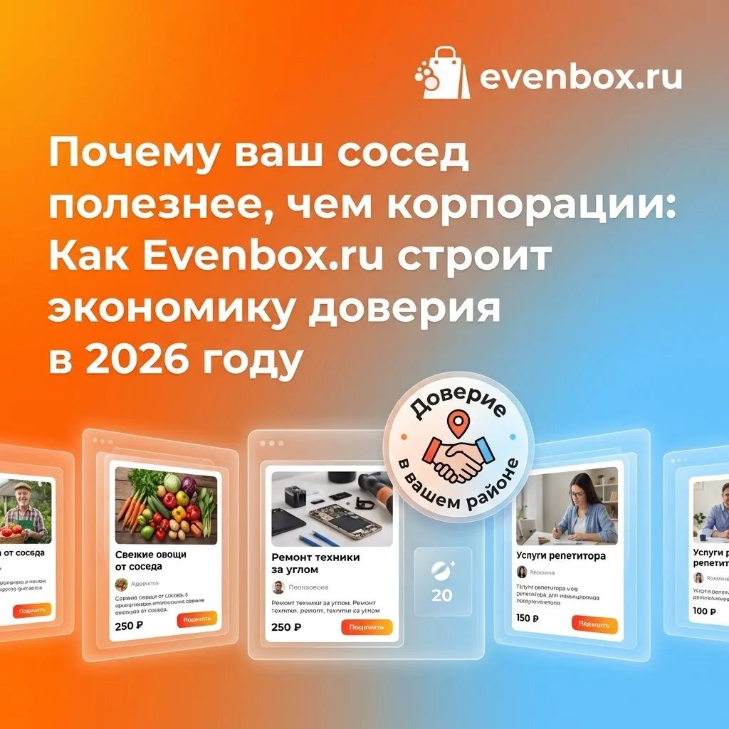 Сервис объявлений вашего района Evenbox.ru