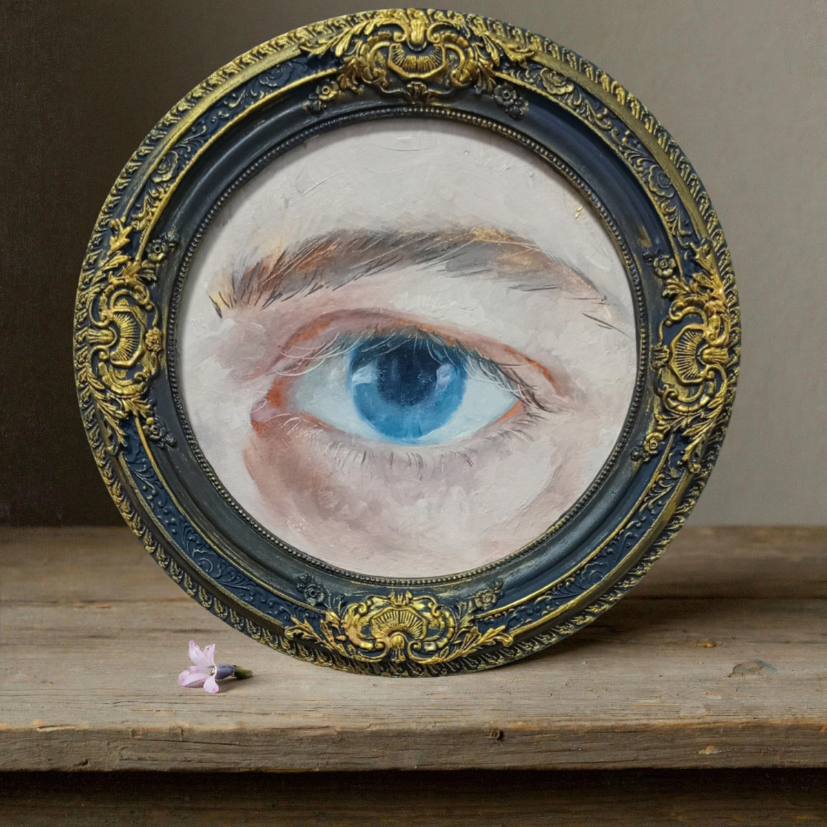 Фото автора, масло, гипс.