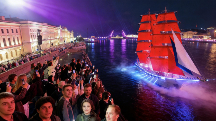   Праздник выпускников "Алые паруса" в Санкт-Петербурге | © РИА Новости / Артем Пряхин