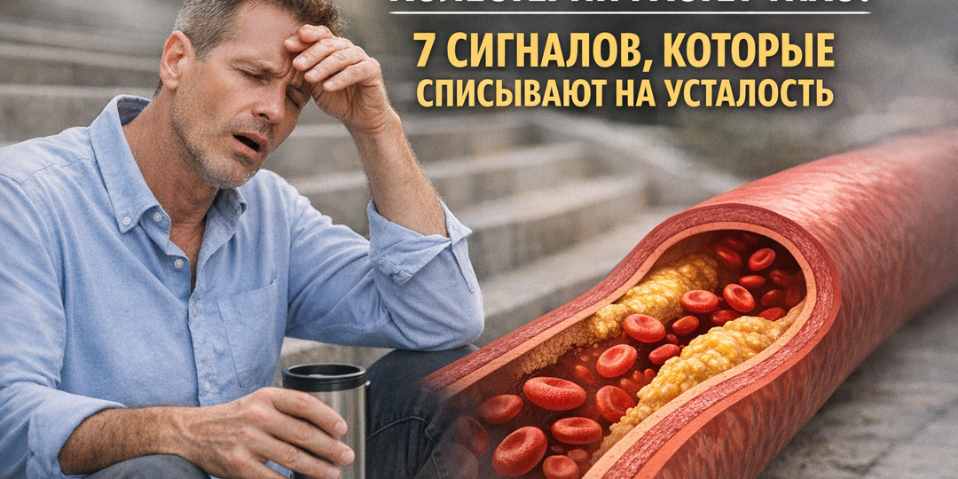 Холестерин растёт тихо: 7 сигналов, которые многие списывают на усталость