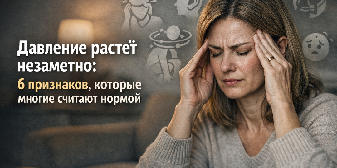 Давление растёт незаметно: 6 признаков, которые многие считают нормой