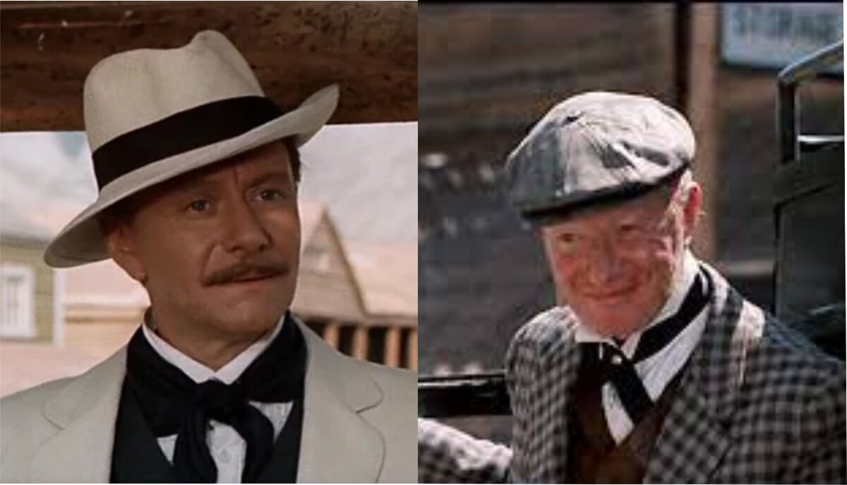 Два кинопрокатчика, две модели. кадры из фильма, коллаж из интернетов