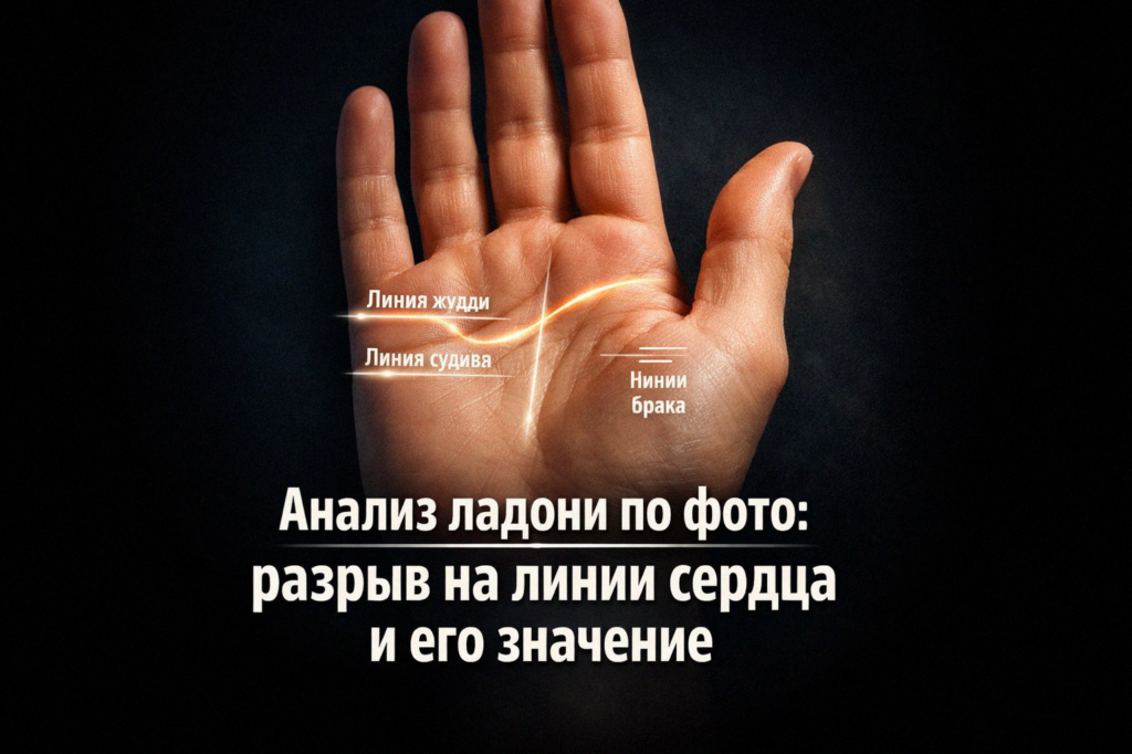   Разрыв на линии сердца: что он означает в хиромантии admin