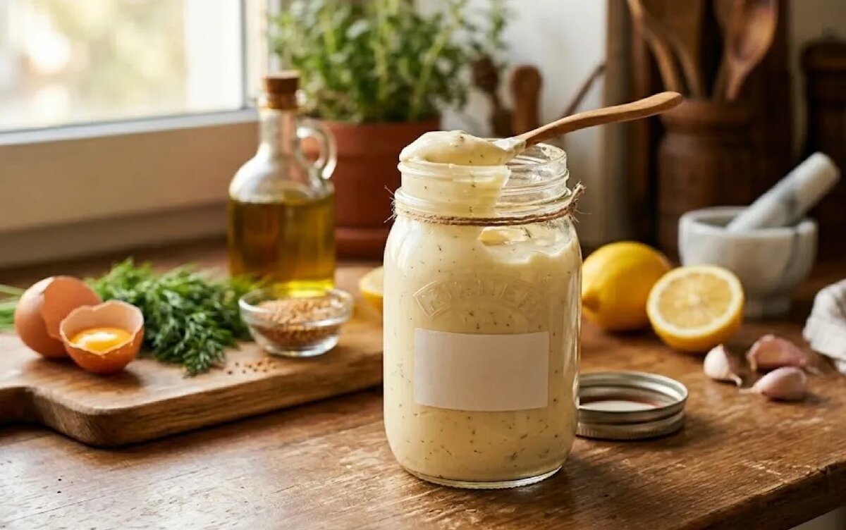    Майонез закончился в самый неподходящий момент? Его можно сделать дома всего за пару минут