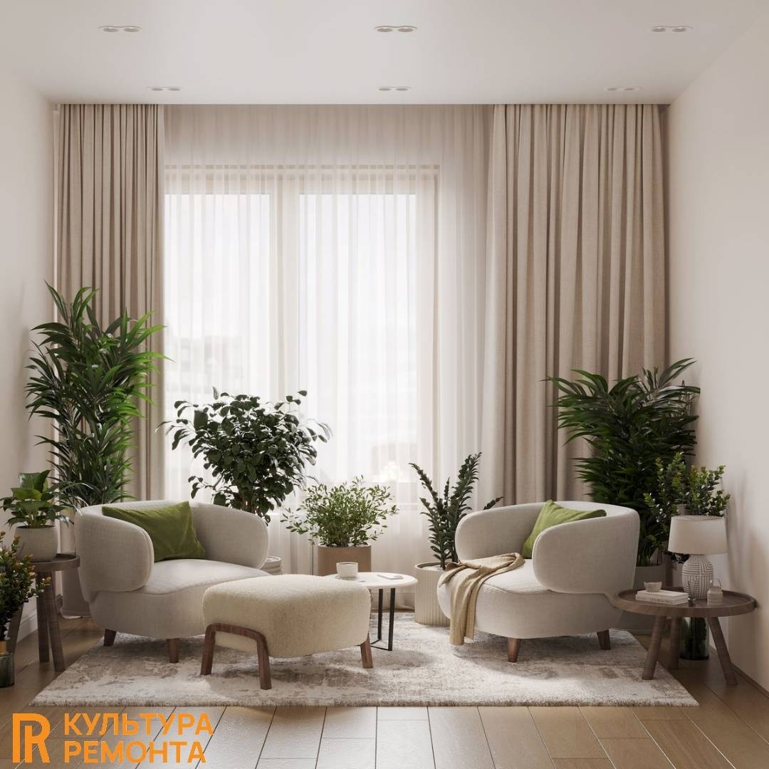 Удобные и уютные кресла в гостиной