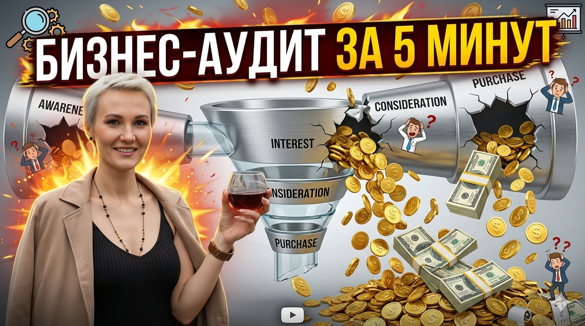 Аудит бизнеса: как найти слабые места в воронке продаж и увеличить прибыль.