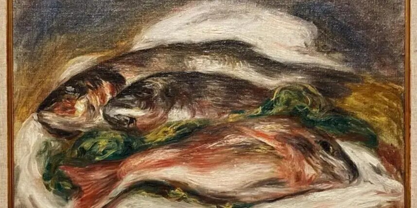    Одна из украденных картин "Рыбы" из-под кисти Пьера Огюста Ренуара.Public Domain