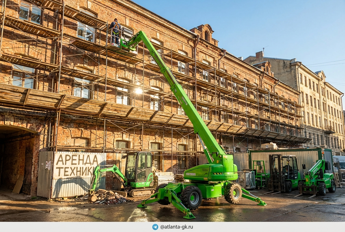    Телескопический подъемник: аренда или покупка? Atlanta-gk