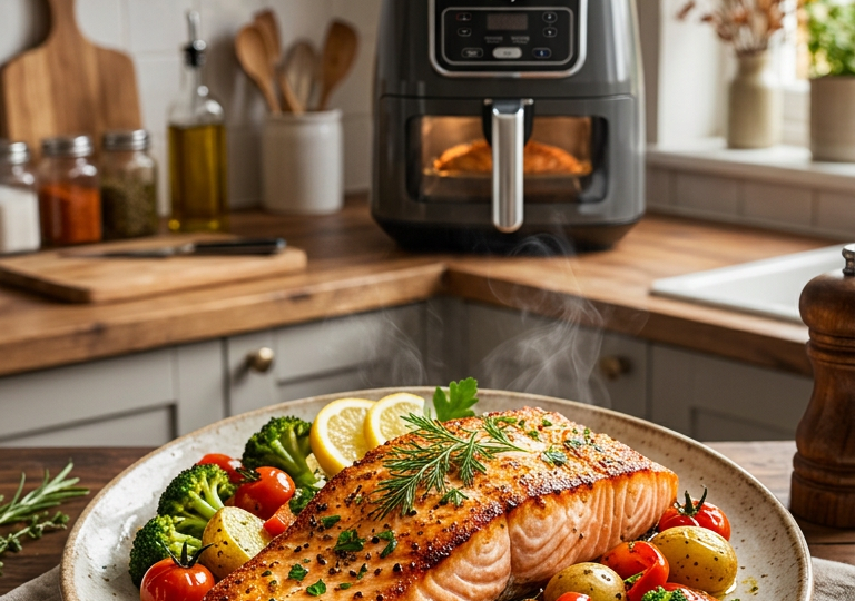 Топ 3 лучших рецептов из рыбы в аэрогриле: сочно, быстро и без запаха на всю кухню