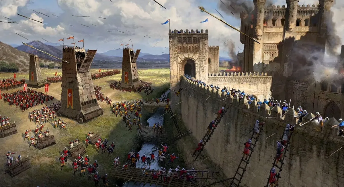 В одном из очень ранних пресс релизов, некого такого гейм блога, разрабы нам показали осады. Да, там нет графики и отработанных анимаций боя. Но я уже взглянув на это заметил, как деруться юниты. И что то мне подсказывает, мы увидем всё те же кривые анимации. Повезёт, если разрабы не пойдут по стопам вахи и сделают качественные анимации боя.