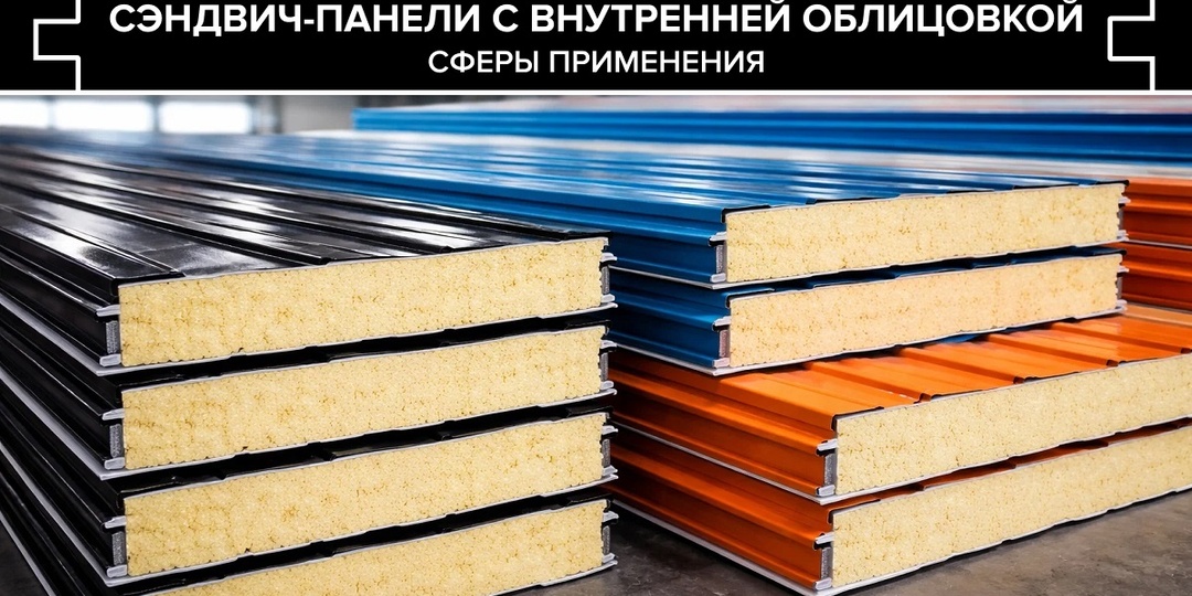 Сэндвич-панели с внутренней облицовкой: сферы применения