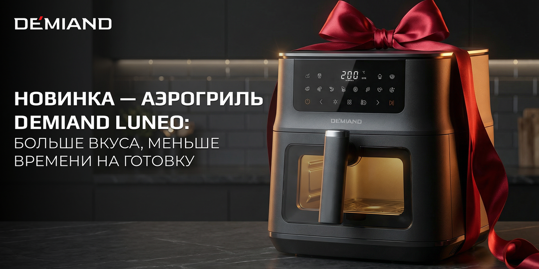 Новинка — аэрогриль Demiand Luneo: больше вкуса, меньше времени на готовку