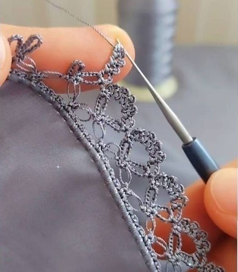 Кайма крючком схемы и описание