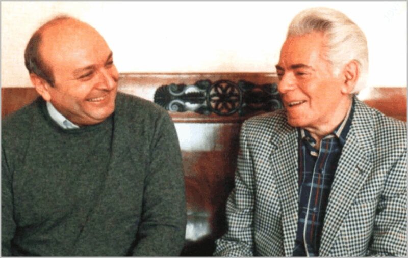    Ученик и учитель: Михаил Жванецкий и Аркадий Райкин.